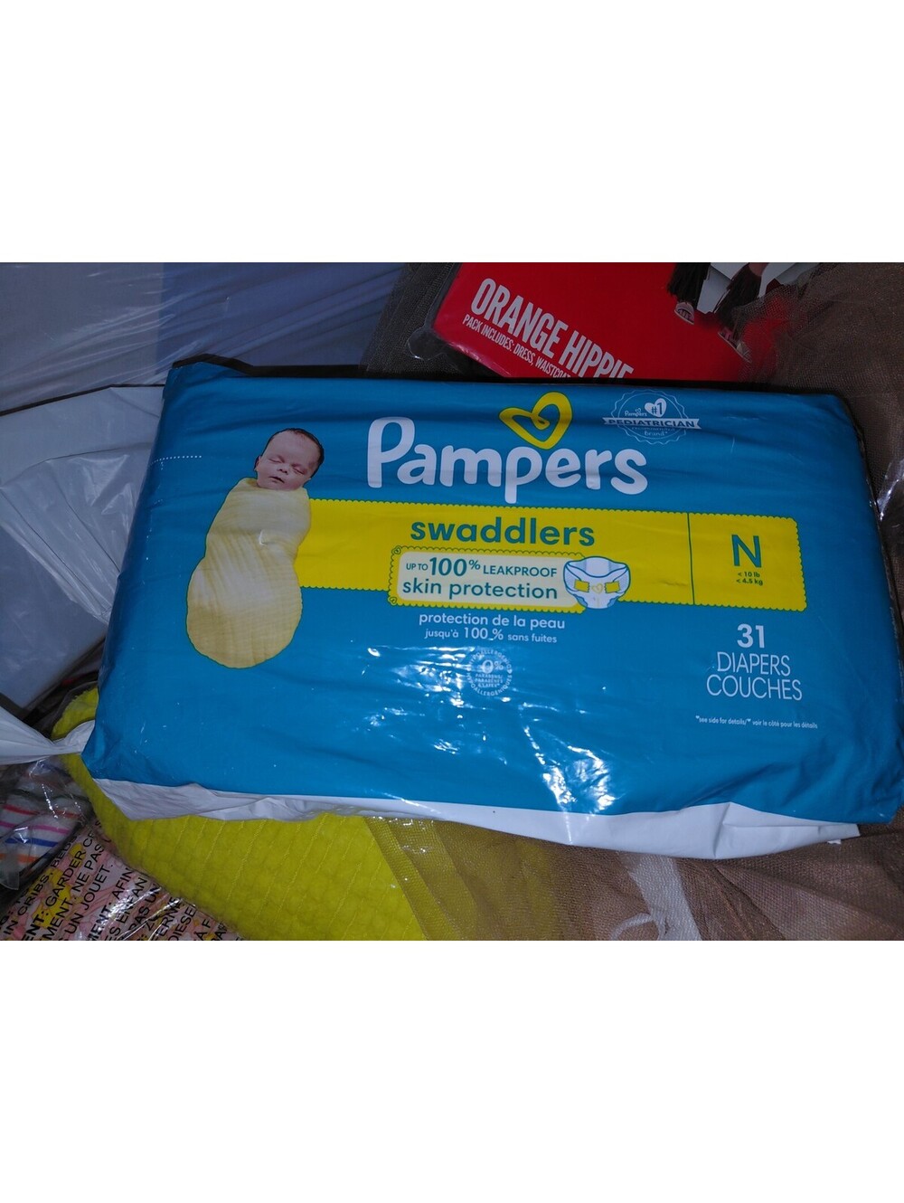 Pamper swaddlers newborn 31 diapers